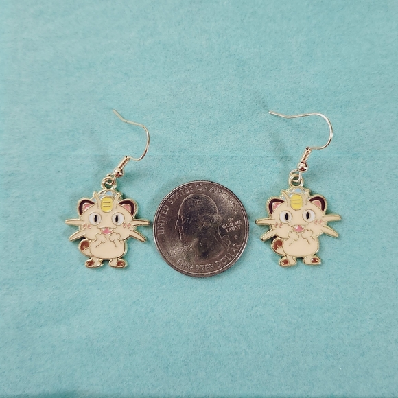 🔮3/$15 Pokemon Meowth Earrings - Picture 2 of 4